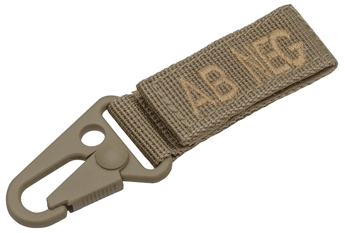 MIL-TEC TACTICAL KEYHOLDER AB NEGATIV 5 ST./PACK COYOTE