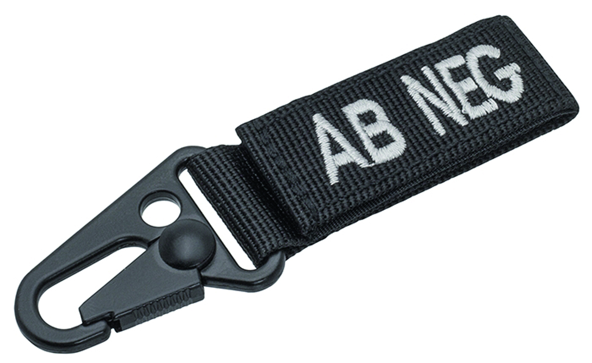 caliber Probe-Abonnement Ausland TACTICAL BLUTGRUPPEN KEYHOLDER