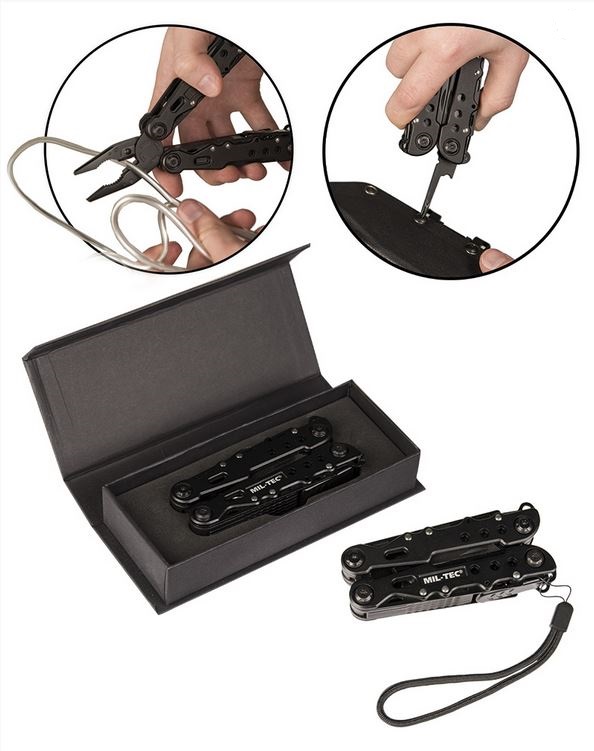 MIL-TEC MULTI TOOL BLACK COBRA LG